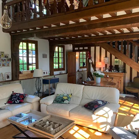Villa Veritable Chaumiere Normande Familiale Proche Bourg - Sauna - Fitness Le Breuil-en-Auge